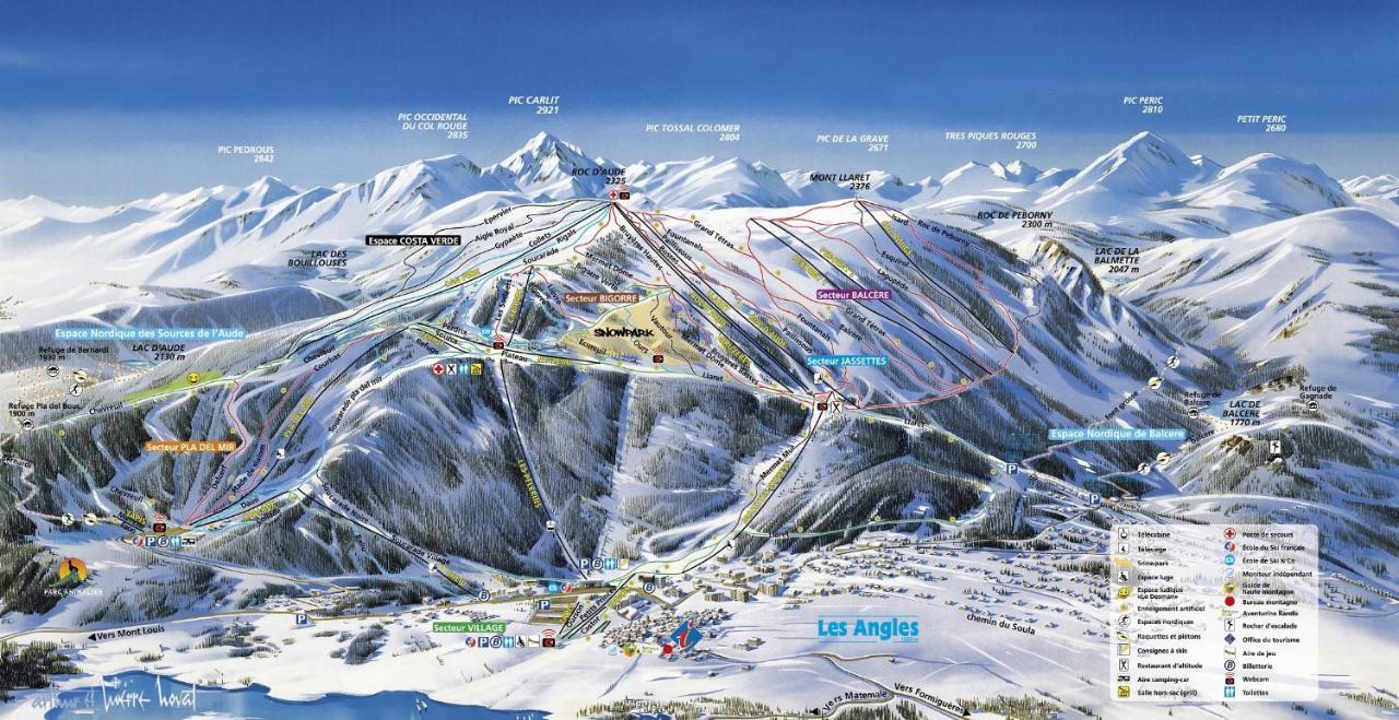 "Les Lupins 10" Residence "Les Lupins" Studio Cabine Pkg-100M Telecabine-Vue Lac, Montagne, Village Les Angles  Exterior foto